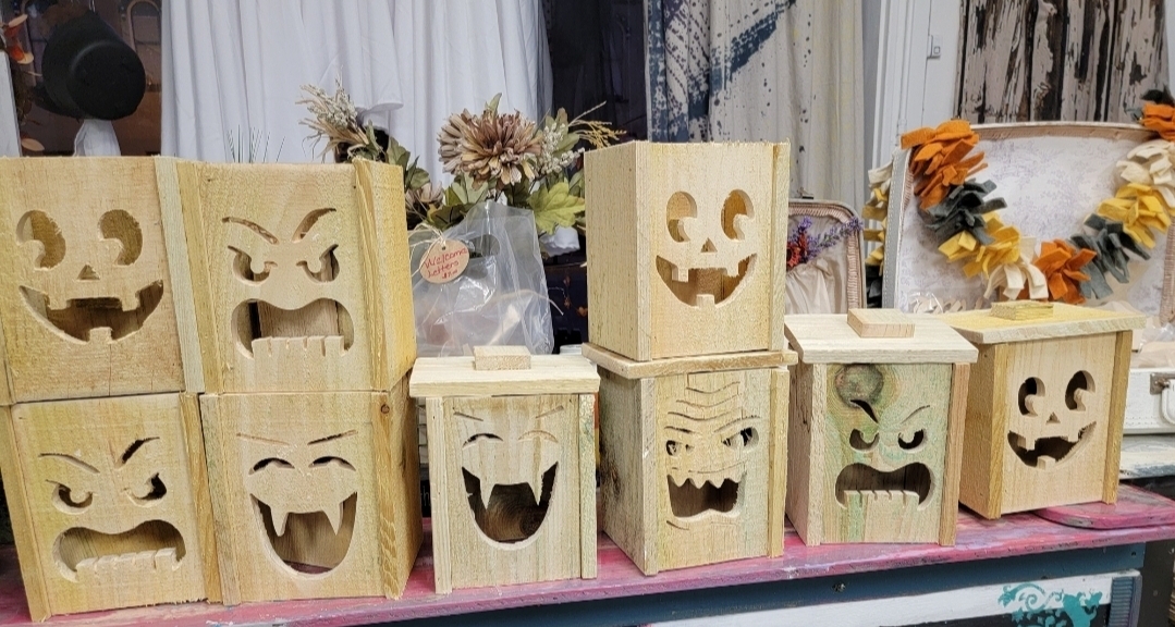 Wooden Pumpkin Lanterns – SOLD OUT!
