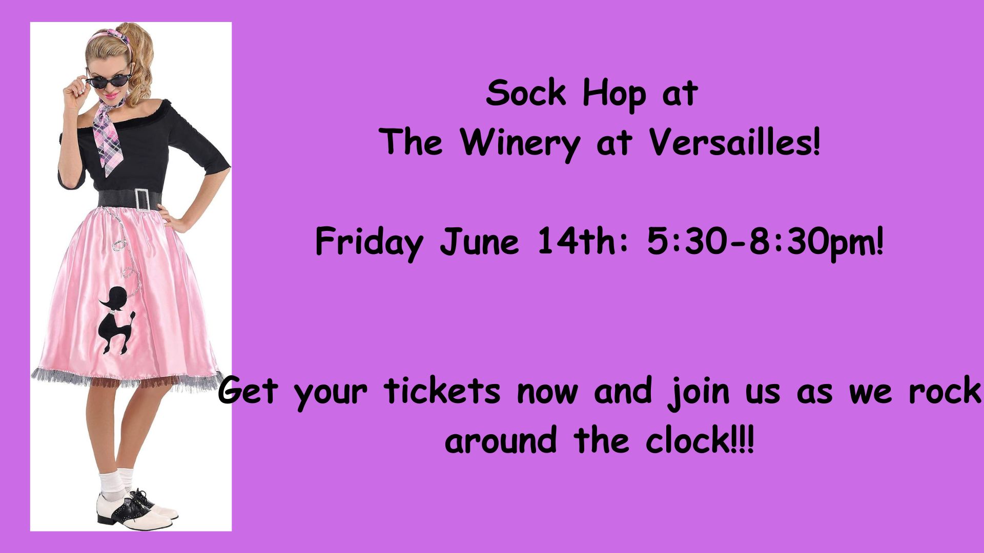 Sock Hop at The Winery with Tony Gretsch!!