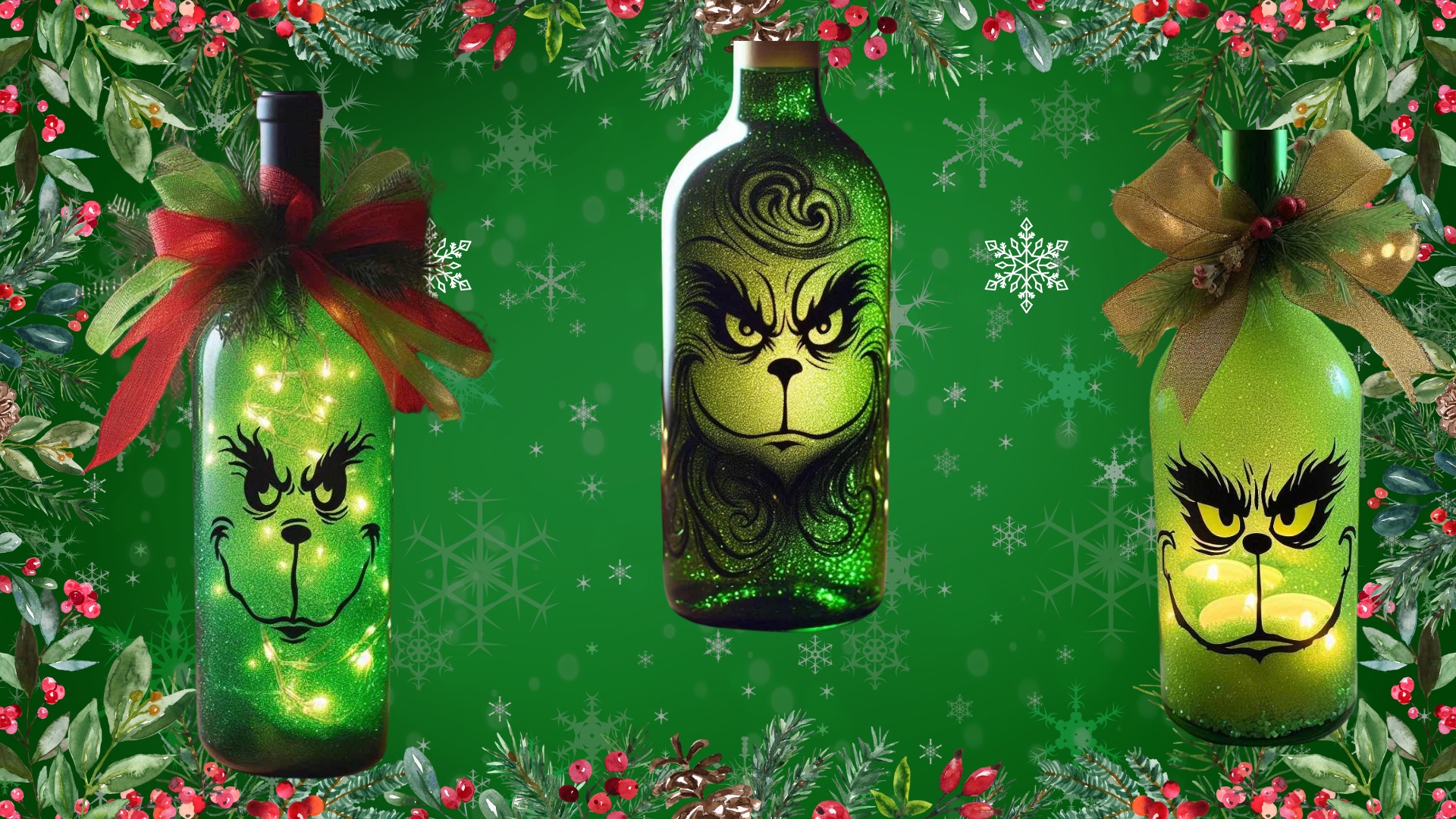 SOLD OUT! 🎄 Swirling Grinch Lit Bottle Event! 🎄