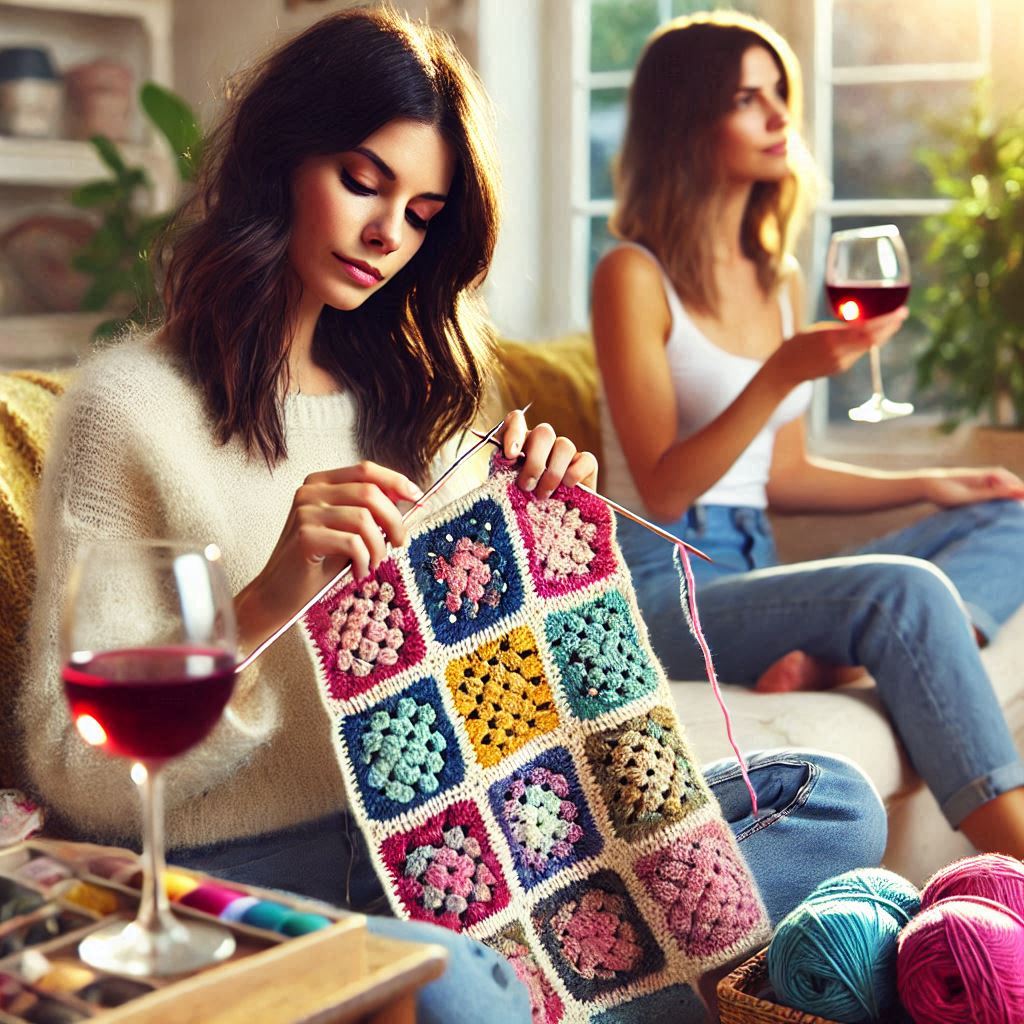 Crochet with Cecelia! 🌸🧶🍷