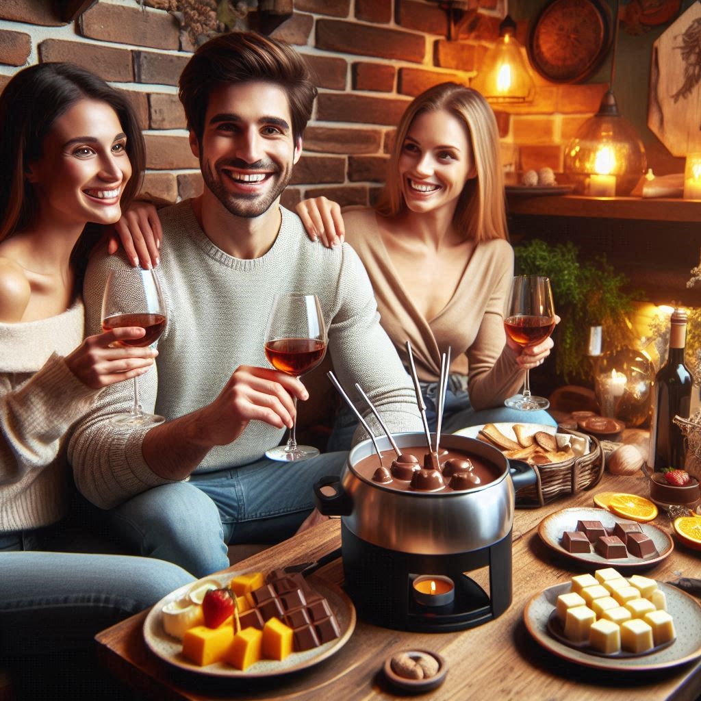 🍷🍫 Wine & Chocolate Fondue Afternoon! 🍓💖