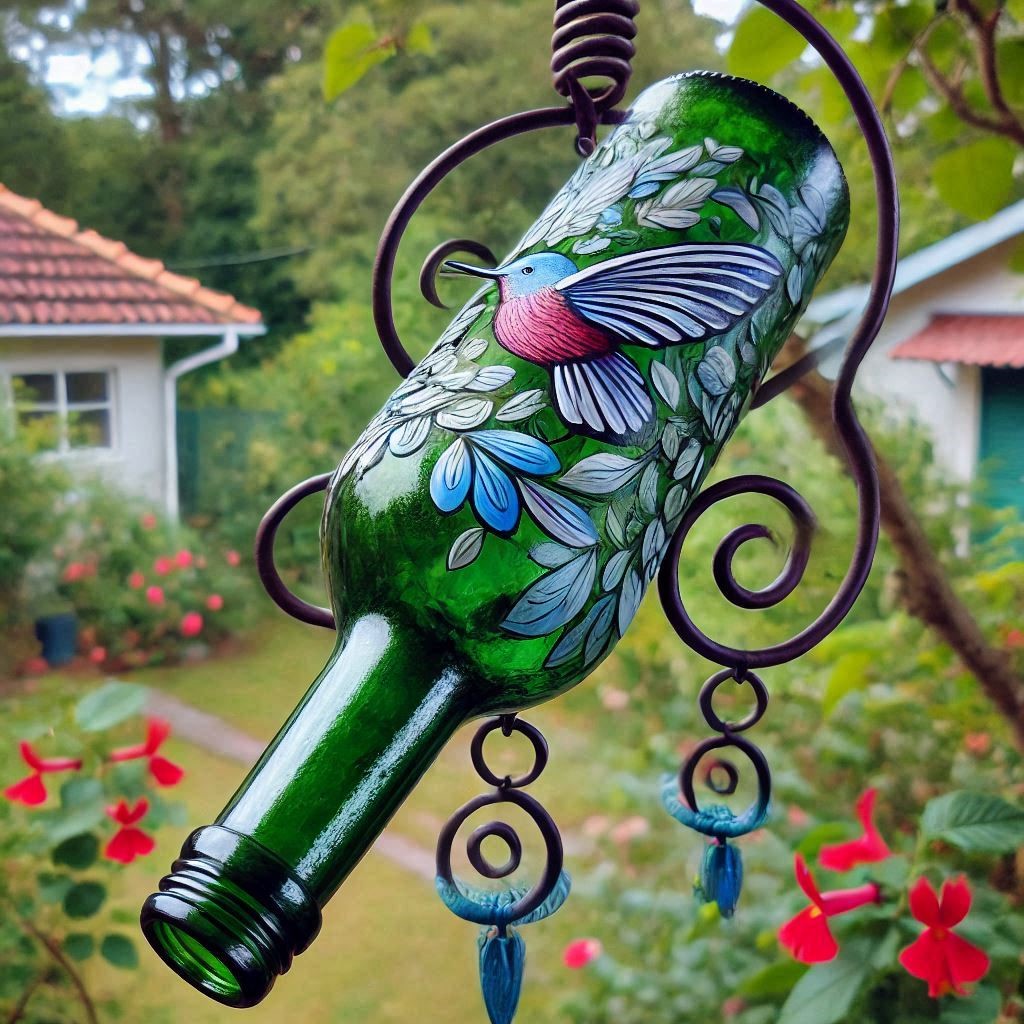 Sip, Paint, & Create: Hummingbird Wine Bottle Feeder Event! **SOLD OUT**