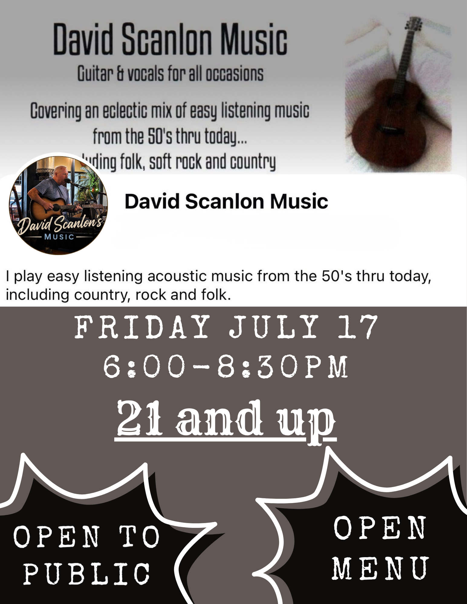 Live Music with David Scanlon